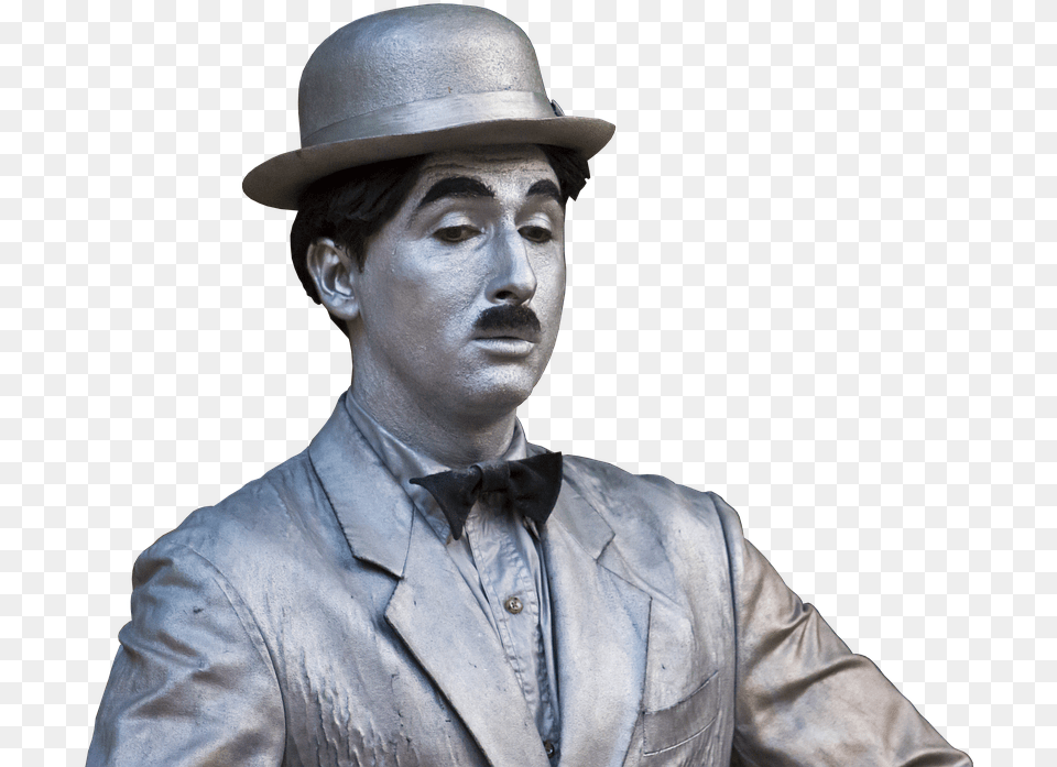 Charlie Chaplin Black And White Clown Black White, Head, Man, Male, Photography Free Png Download