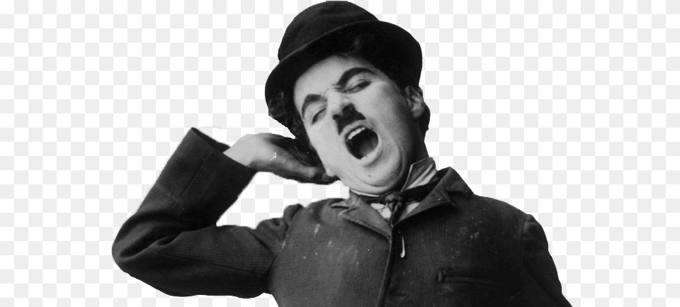 Charlie Chaplin Download Charlie Chaplin Yawning Photograph, Shouting, Angry, Person, Face Free Png