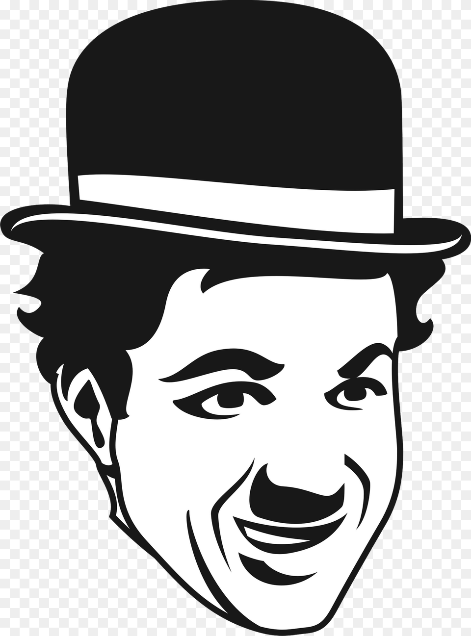 Charlie Chaplin Charlie Chaplin, Stencil, Clothing, Hat, Photography Png Image