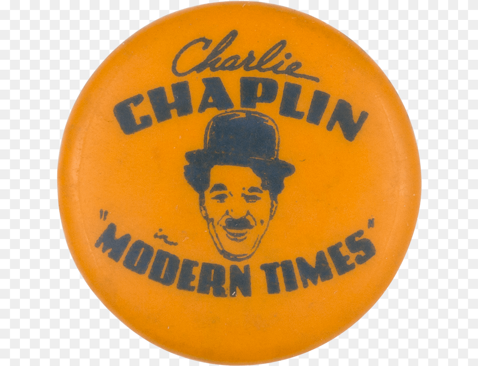 Charlie Chaplin Modern Times Entertainment Button Museum Circle, Badge, Logo, Symbol, Person Png