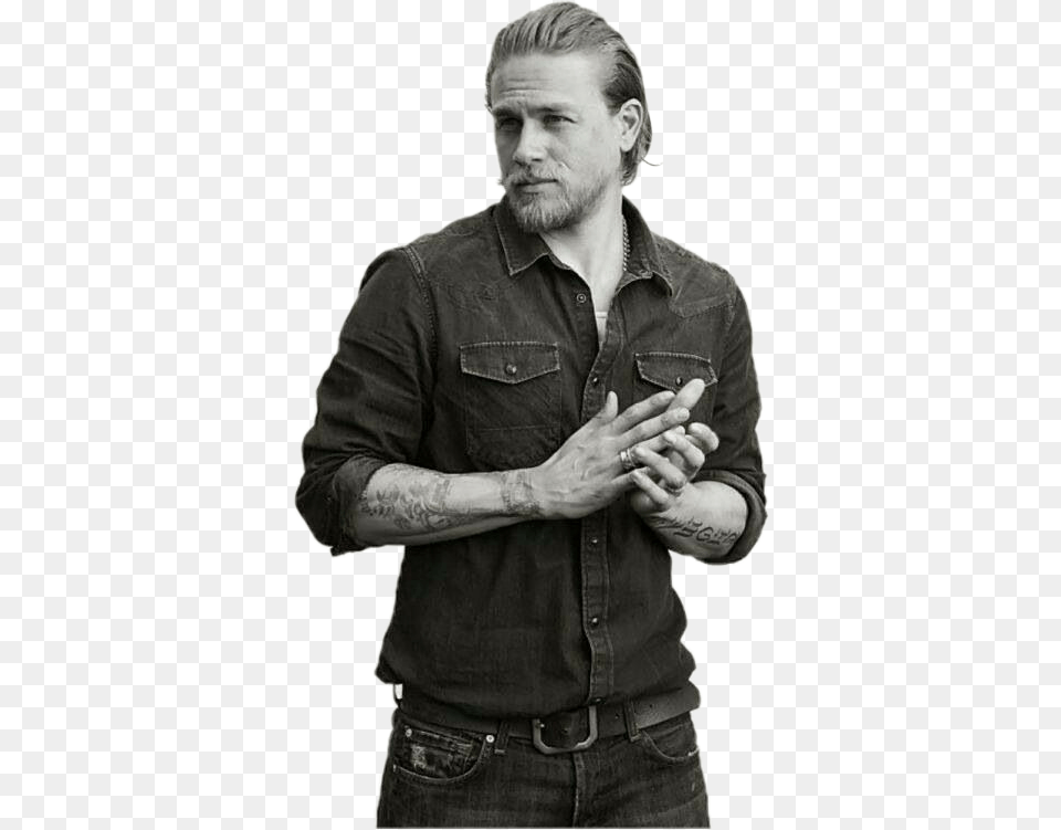 Charliehunnam Sons Of Anarchy Jason, Tattoo, Skin, Portrait, Photography Png