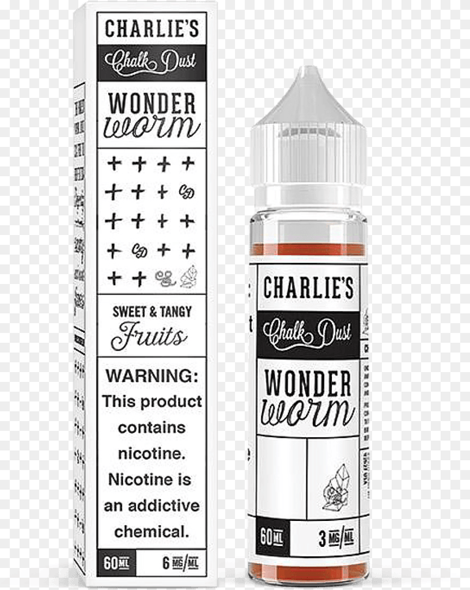 Charlies Chalk Dust Wonder Worm, Bottle, Shaker, Food, Seasoning Png