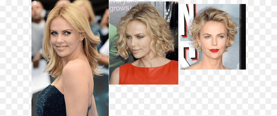 Charlize Theron Hair Medium Hairstyles Wigs Lace Front Cap 120 Wavy, Person, Head, Face, Adult Free Png Download