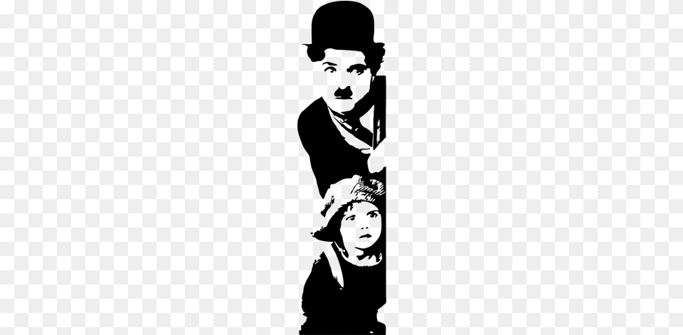 Charlot Charlie Chaplin Y El Charlie Chaplin Silhouette, Gray Png