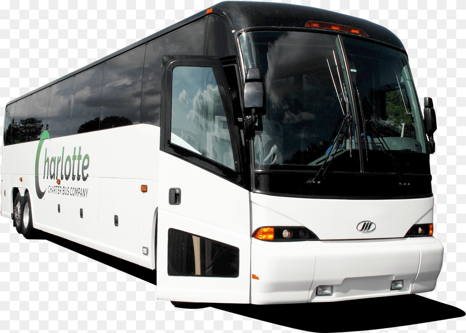 Charlotte Charter Bus Company Tour Bus Service, Transportation, Vehicle, Tour Bus, Machine Free Transparent Png
