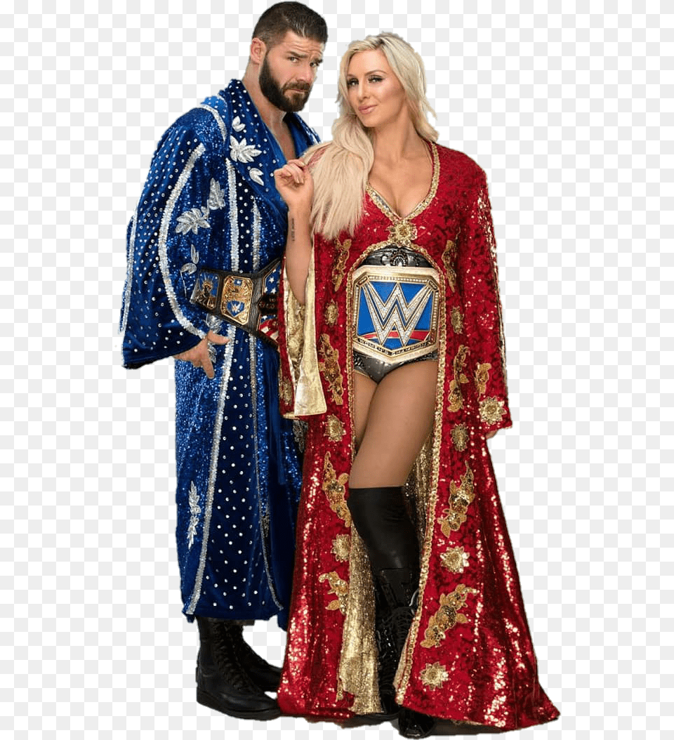 Charlotte Flair And Bobby Roode, Person, Clothing, Costume, Dress Png