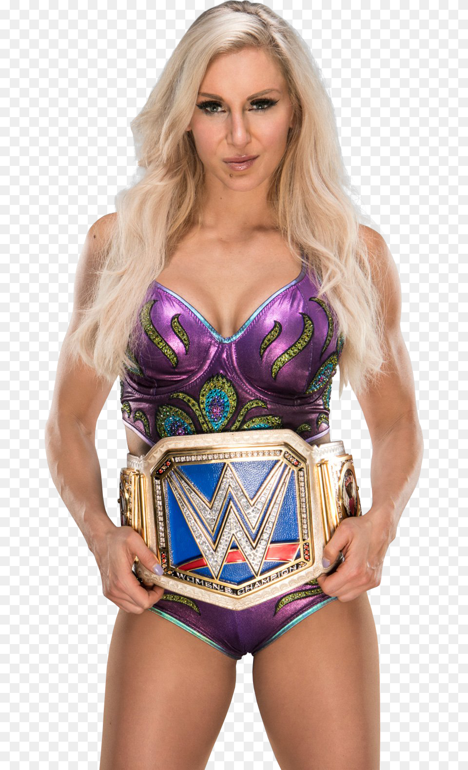 Charlotte Flair Ringside Collectibles Charlotte Flair Smackdown Women39s Champion, Woman, Adult, Person, Female Png Image