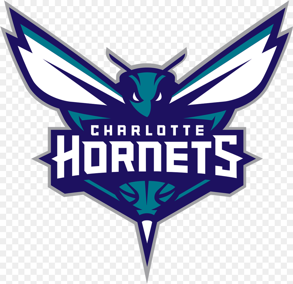 Charlotte Hornets Logo And Symbol Hornets Nba, Emblem, Badge, Dynamite, Weapon Free Png