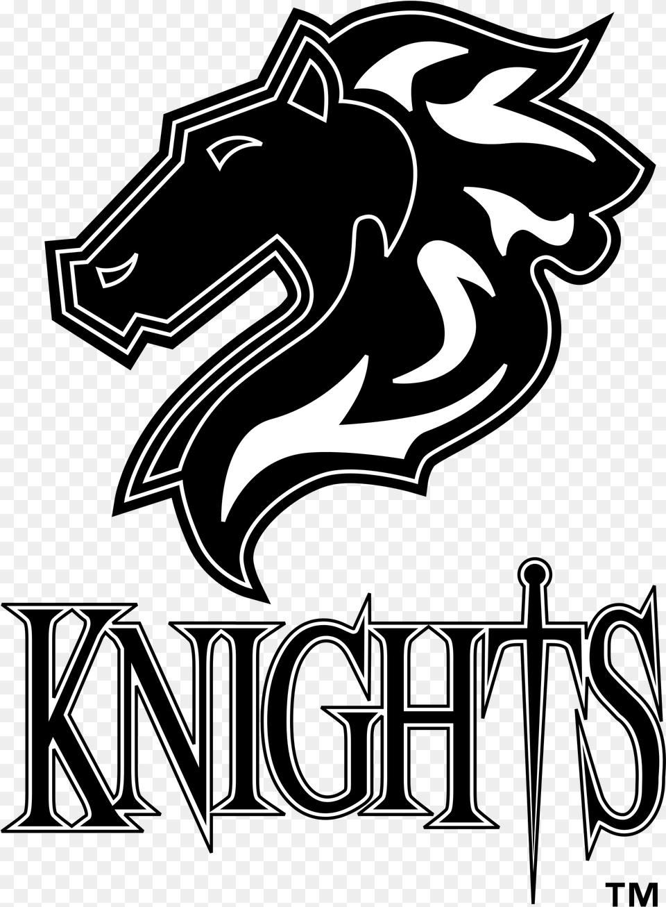 Charlotte Knights Logo Vector, Stencil, Text Png Image