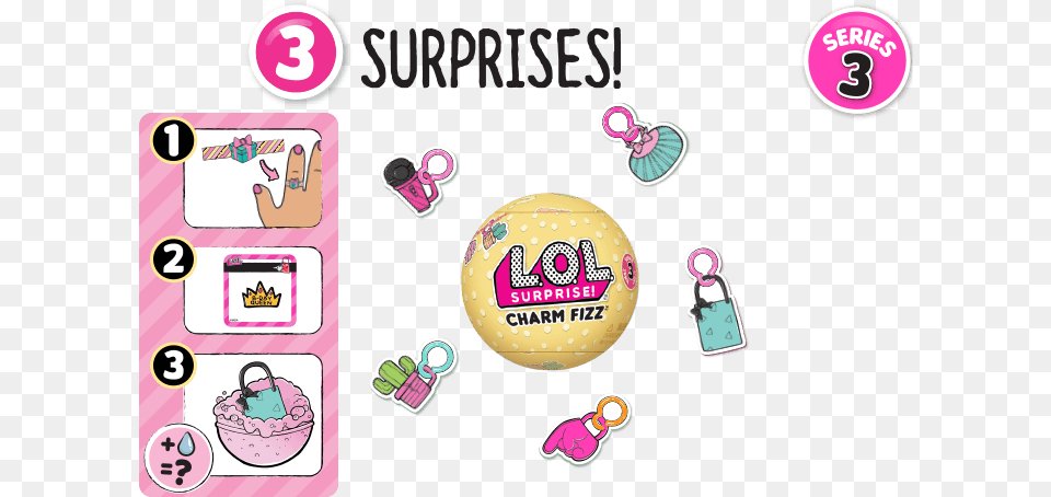 Charm Fizz Accessories Lol Surprise Doll Accessories, Text Free Png