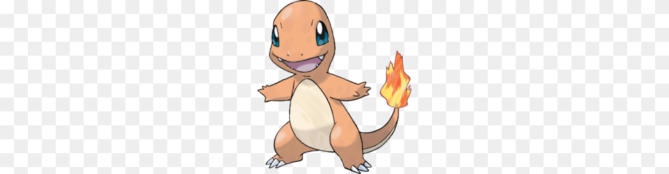 Charmander, Baby, Fire, Flame, Person Png Image