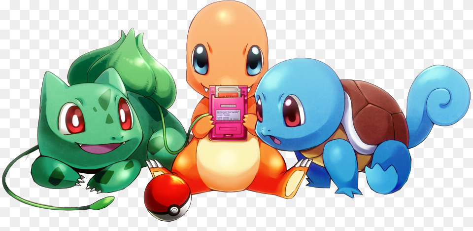 Charmander Bulbasaur Y Squirtle, Art, Graphics, Baby, Person Free Png Download