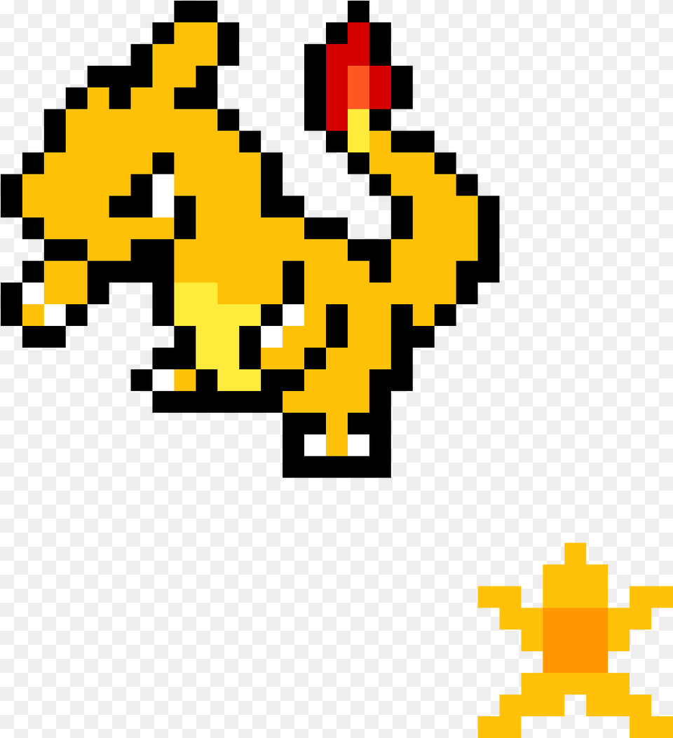 Charmander Charmeleon Charizard Pixel Art, Blackboard Png Image