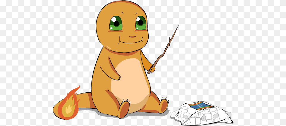 Charmander Drawing Professor Oak Charmander Eating Marshmallows Gif, Baby, Person, Face, Head Free Transparent Png