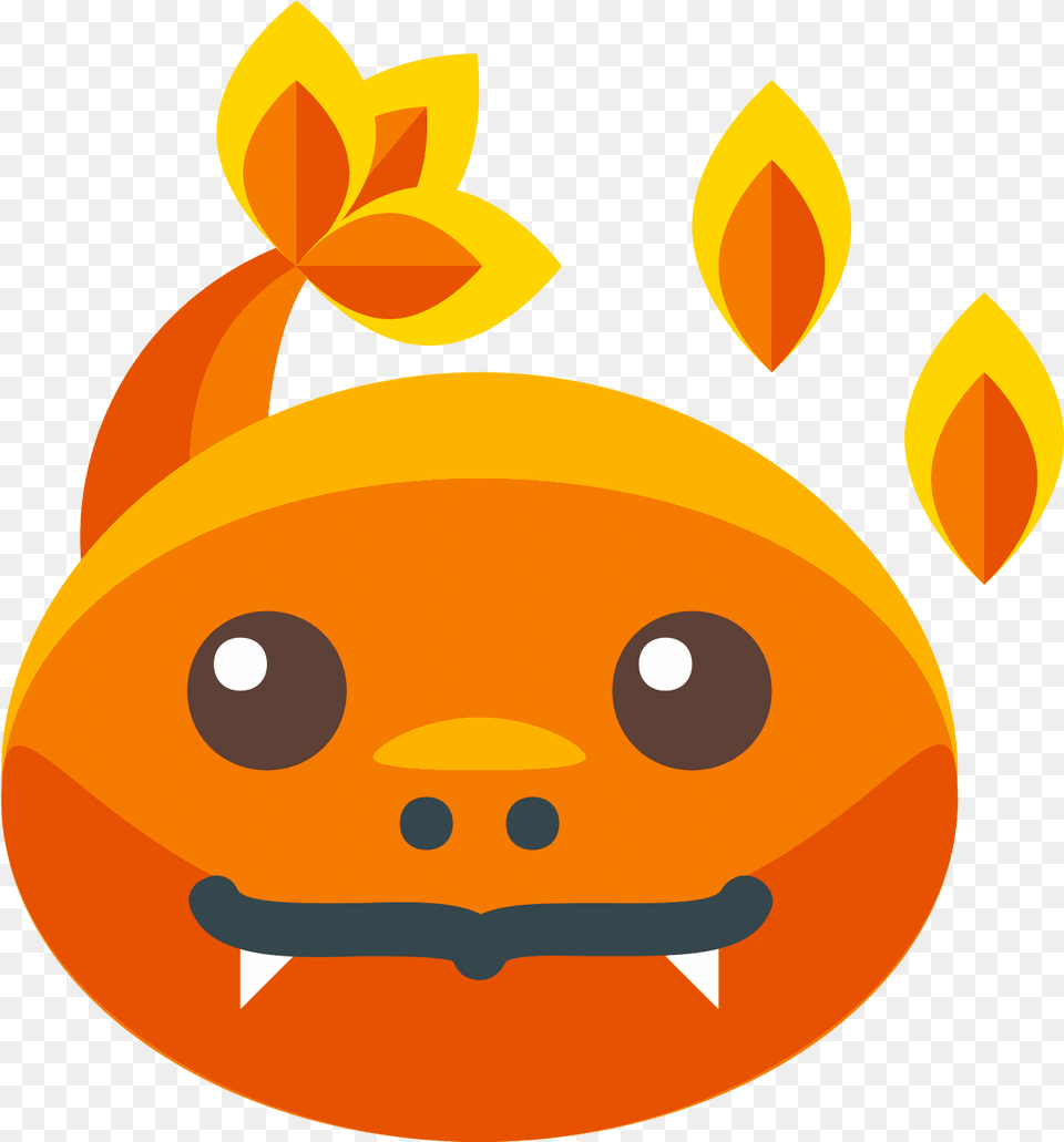 Charmander Face Charmander Emoji, Food, Plant, Produce, Pumpkin Png Image