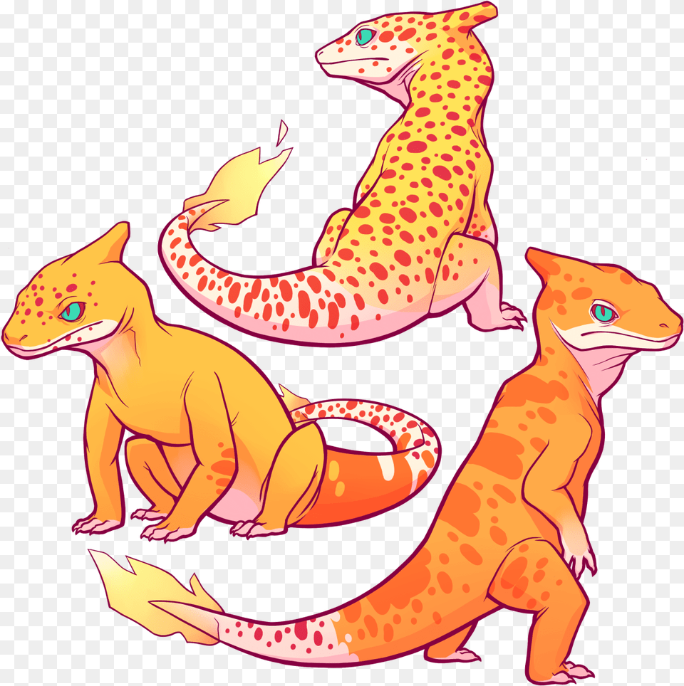 Charmander Gecko, Animal, Lizard, Reptile, Dinosaur Png