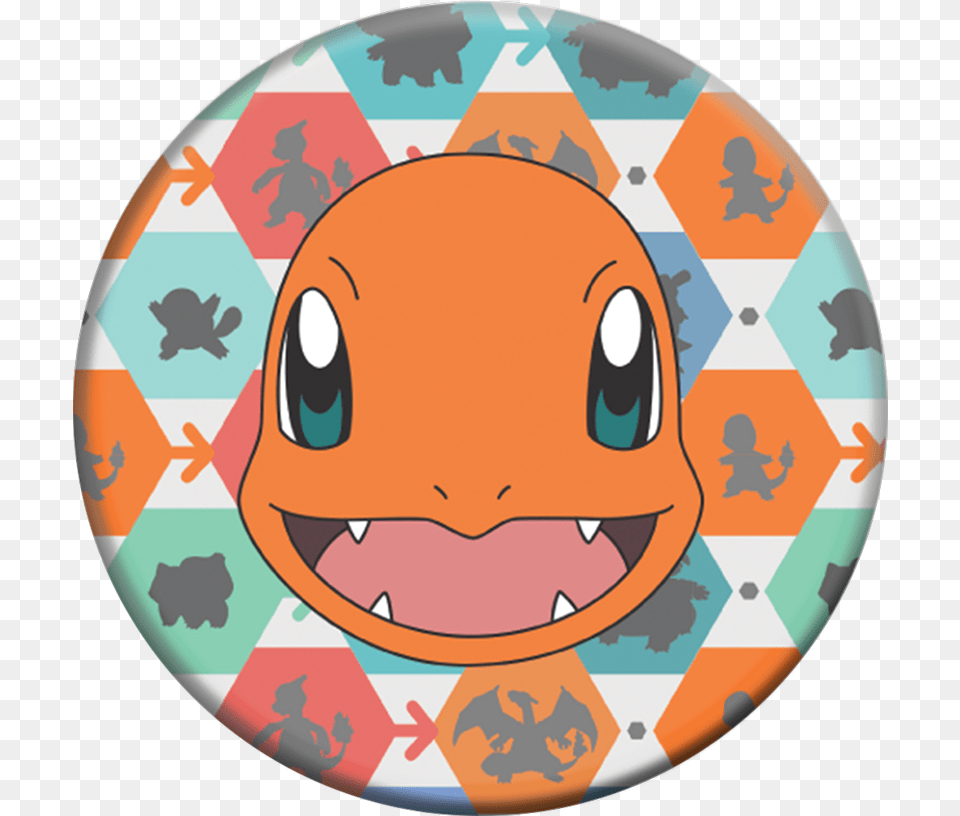 Charmander Pattern Popsockets Grip, Meal, Food, Dish, Symbol Free Png Download