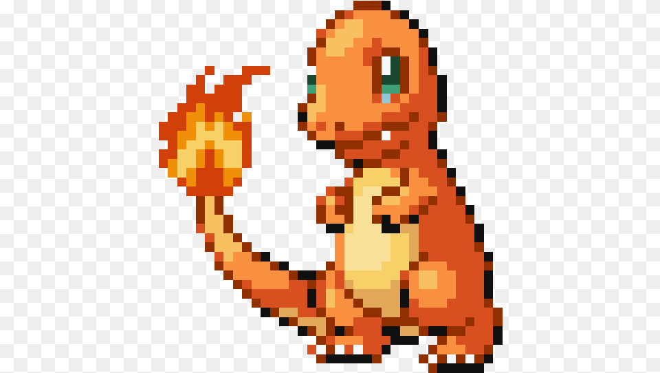 Charmander Pixel Art Free Png Download