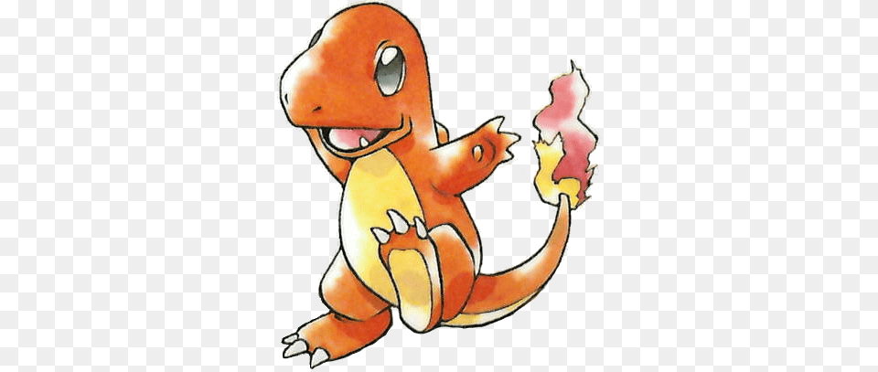 Charmander Pokemon Red And Green Official Art Render Pokemon Red Artworks, Animal, Baby, Person, Plush Png