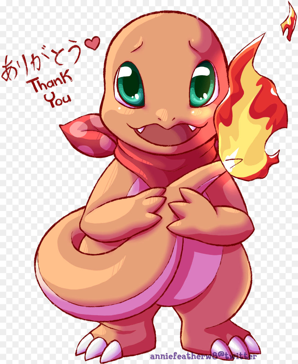Charmander Thank You By Anniefeatherw8 Pokemon Thank You Art, Baby, Person, Book, Comics Free Transparent Png