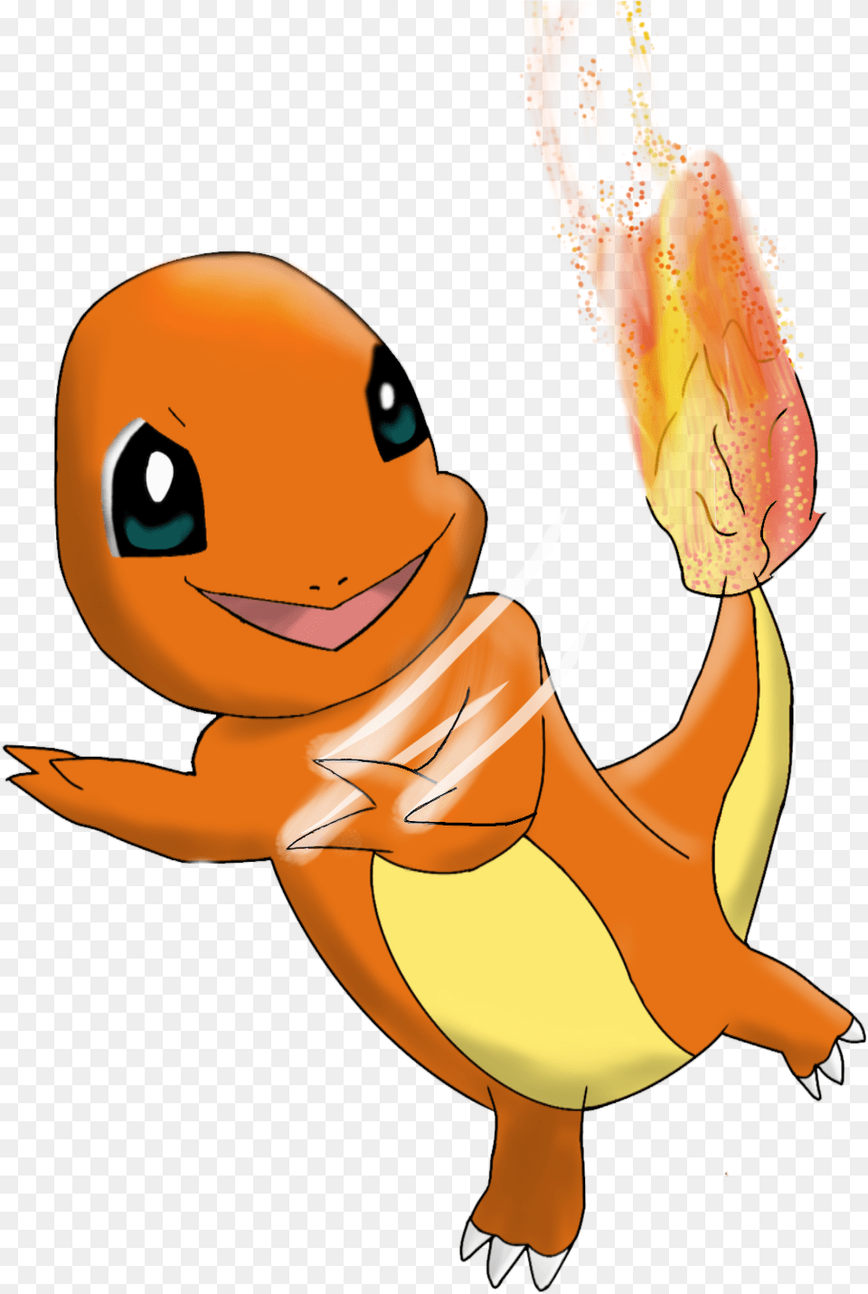 Charmander Used Scratch By Crazyinfin8 Charmander Attack Scratch, Adult, Female, Person, Woman Png Image