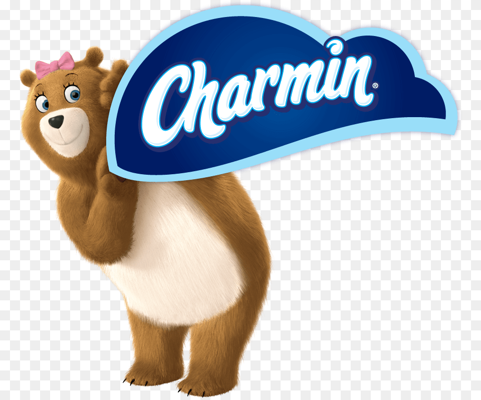 Charmin Bear Logo Transparent Charmin Logo, Animal, Mammal, Wildlife, Plush Png Image