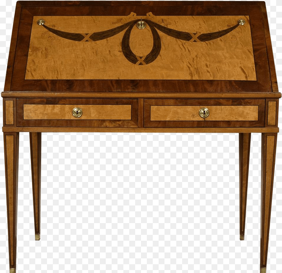Charming 1960s Drop Front Secretary In Louis Xvi Style, Desk, Furniture, Table Free Png Download