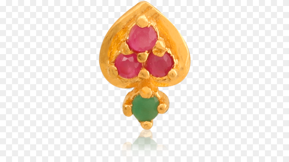 Charming Leaves Nose Pin Crystal, Accessories, Earring, Gemstone, Jewelry Free Transparent Png