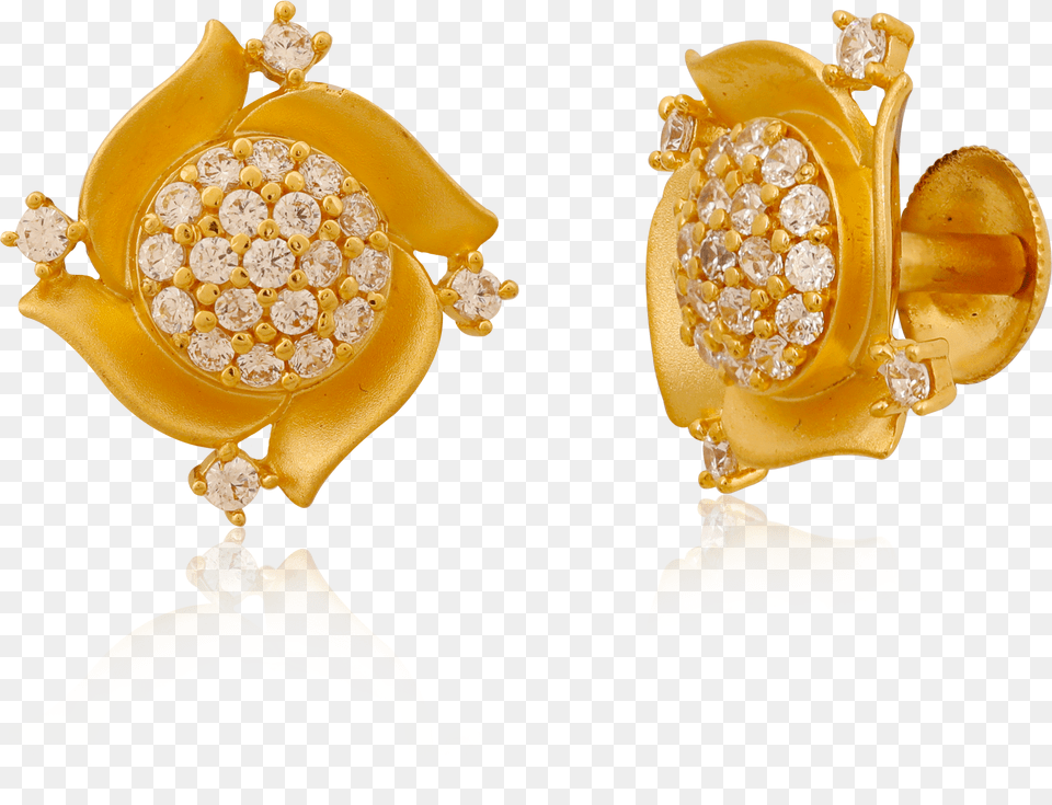 Charming Swirls Zircon Earrings Khuyn Tai Vng Cho M, Accessories, Diamond, Earring, Gemstone Free Png Download