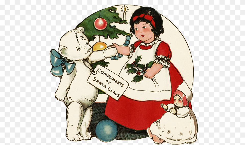 Charming Vintage Christmas Clip Art Christmas Day, Baby, Person, Face, Head Free Png