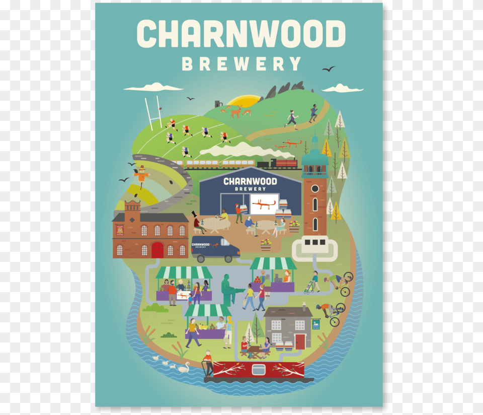 Charnwood Brewery Poster Charnwood Brewery, Advertisement, Neighborhood, Person, Car Png