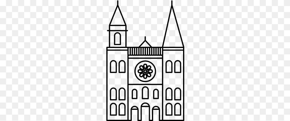Chartres Cathedral Vector Cathedral Vector, Gray Free Png Download