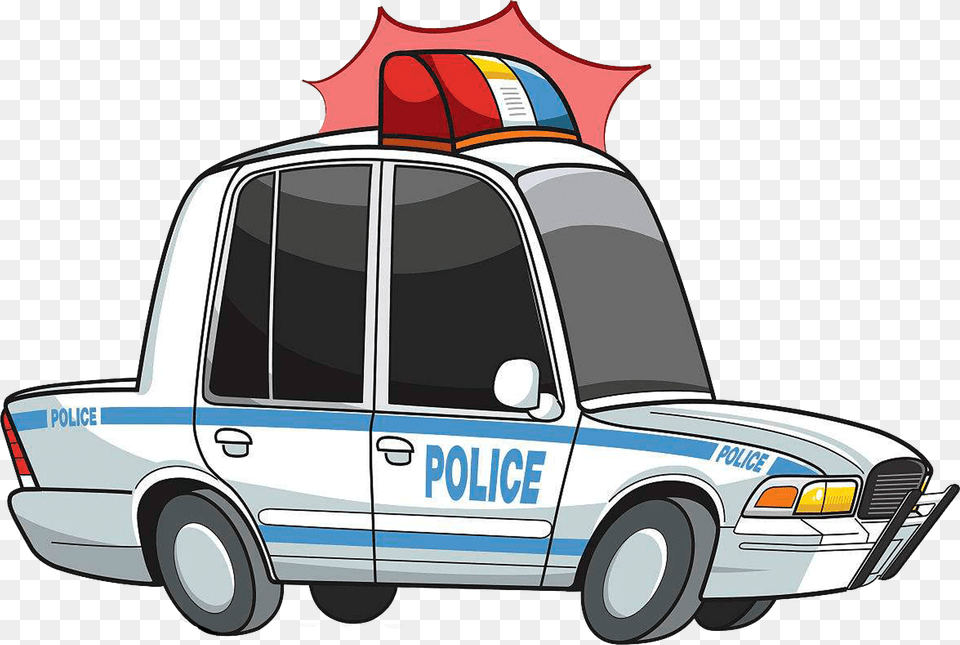 Chase A Warning Light Cartoon Police Car Chase Full Size Cartoon Cop Car Free Png