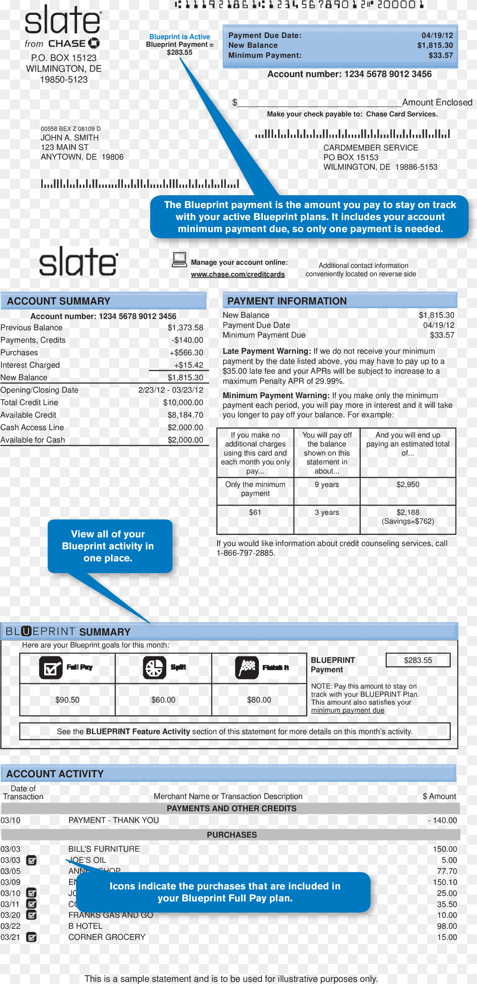 Chase Bank Account Statement Main Chase, Page, Text, File Png Image