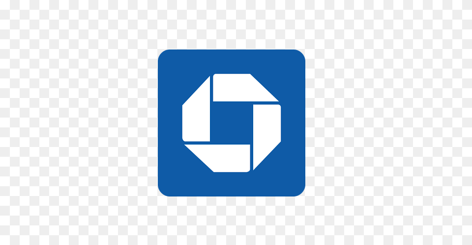 Chase Mobile App Logo Icon, Symbol, Recycling Symbol, First Aid, Sign Free Png