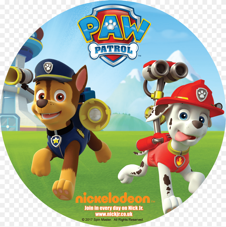 Chase Paw Patrol Chase And Marshall Paw Patrol, Disk, Dvd, Baby, Person Free Transparent Png