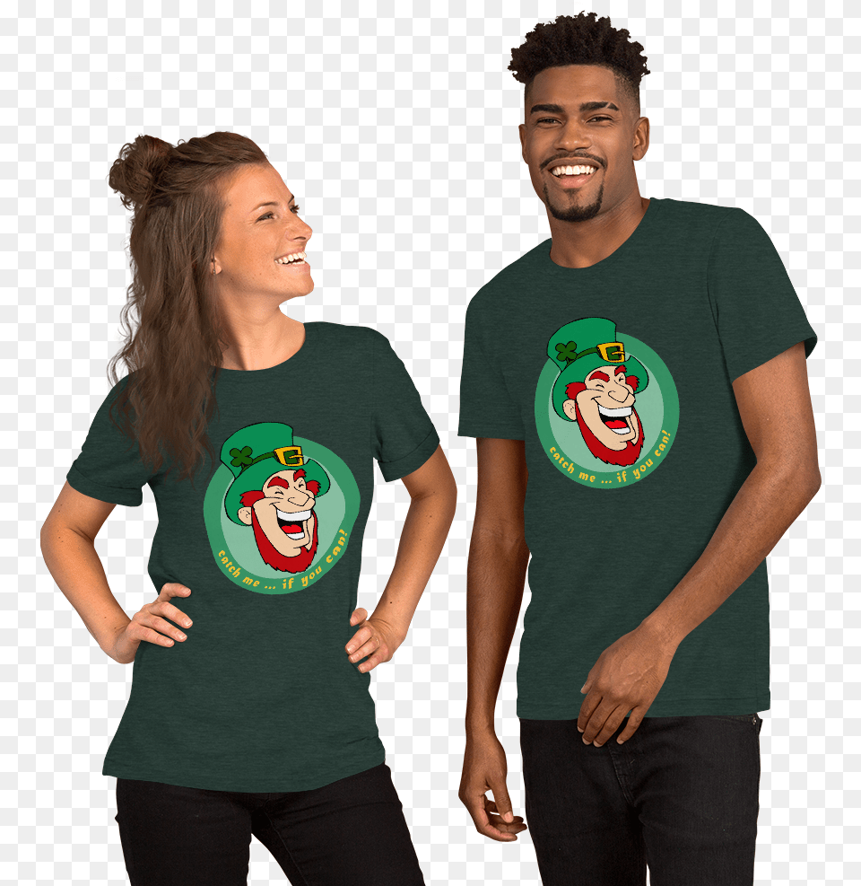 Chase The Leprechaun On St Colombia Shirt, Clothing, T-shirt, Adult, Person Free Png Download