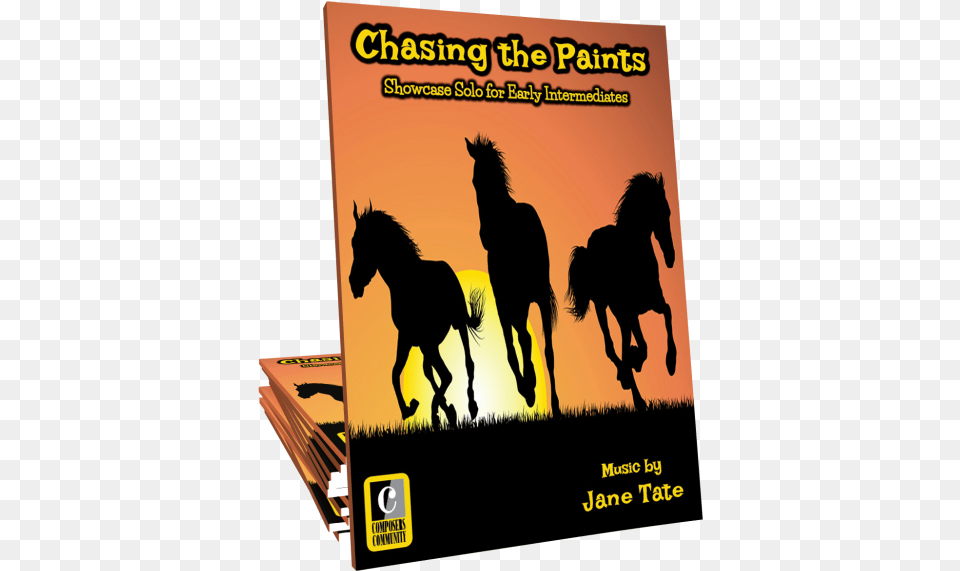 Chasing The Paints Stallion, Silhouette, Animal, Horse, Mammal Free Png Download