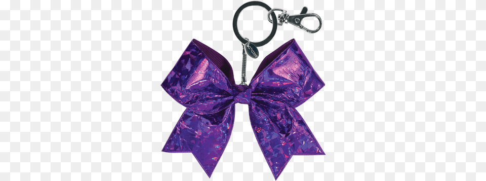 Chass Mini Crystal Bow Keychain Mini Bow Key Chain Omni Cheer Mini Glitter Bow Keychain Glitter Silver, Accessories, Purple, Gemstone, Jewelry Free Png Download