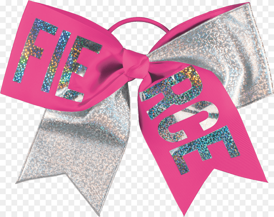 Chasse Fierce Holographic Performance Hair Bow Label, Accessories, Formal Wear, Tie, Bow Tie Free Transparent Png