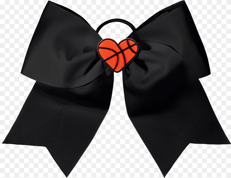 Chasse I Heart Basketball Hair Bow Satin, Accessories, Formal Wear, Tie, Clothing Free Png