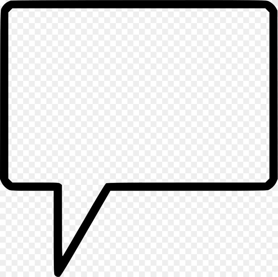 Chat Ballon Square, White Board, Text Free Png Download