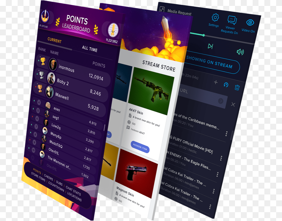 Chat Bot For Twitch And Youtube Vertical, File, Advertisement, Poster, Person Free Png