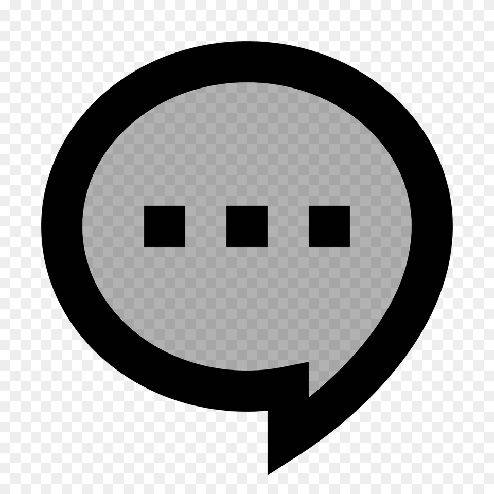 Chat Bubble, Gray Free Png