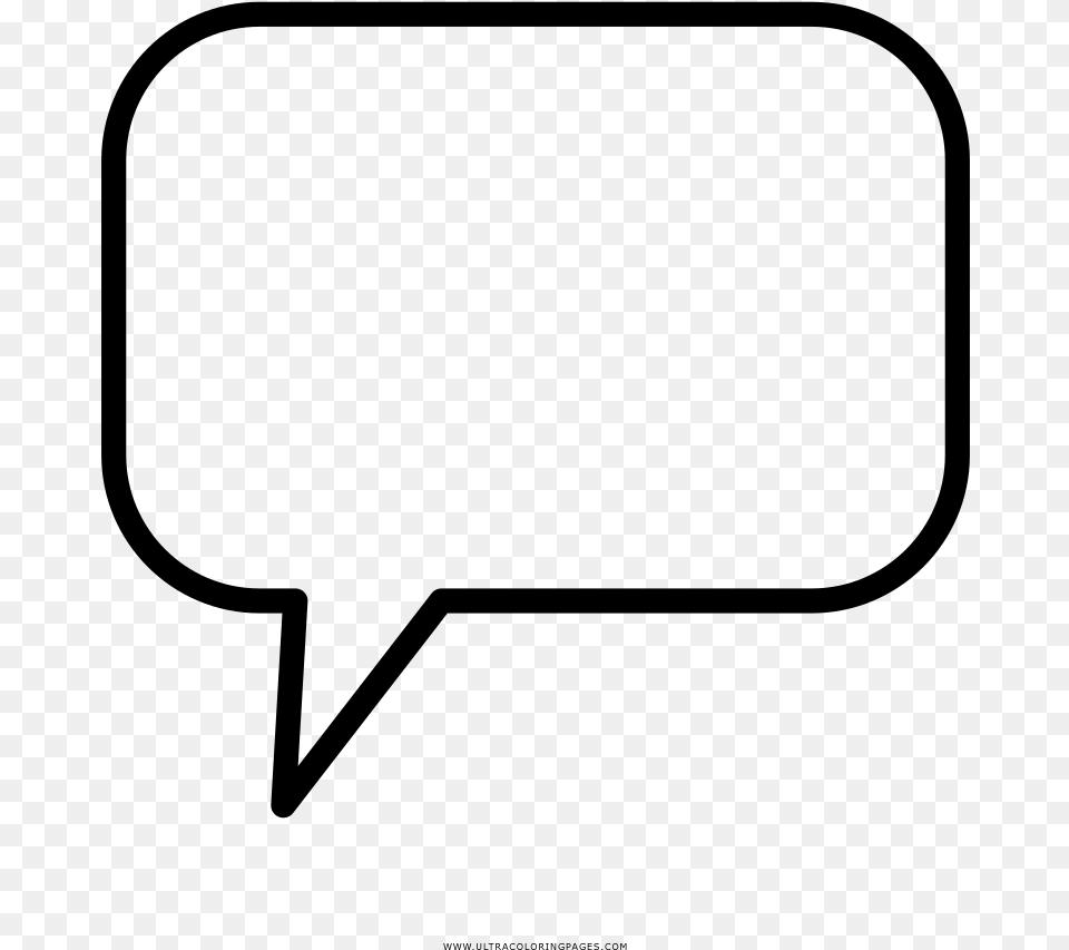 Chat Bubble Coloring, Gray Png Image