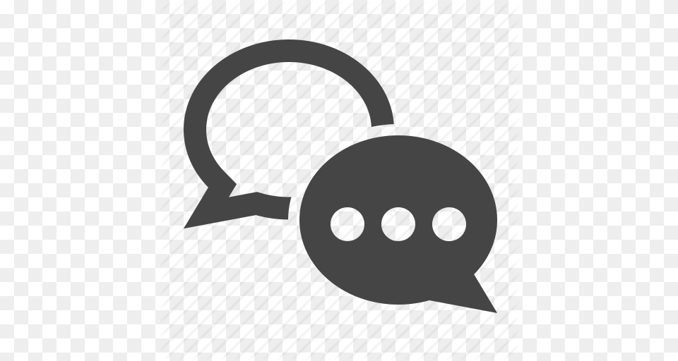 Chat Bubble Conversation Messages Talk Icon, Face, Head, Person, Stencil Free Png Download