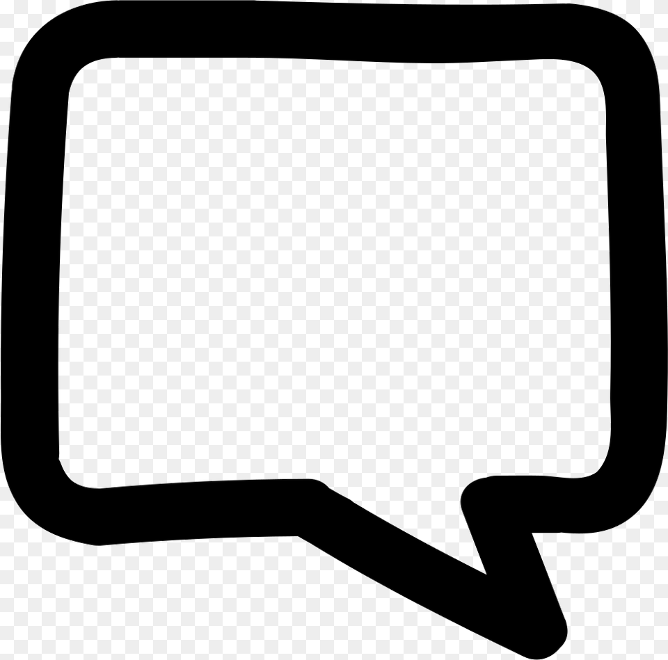Chat Bubble Hand Drawn Outline Chat, Sticker, White Board Png