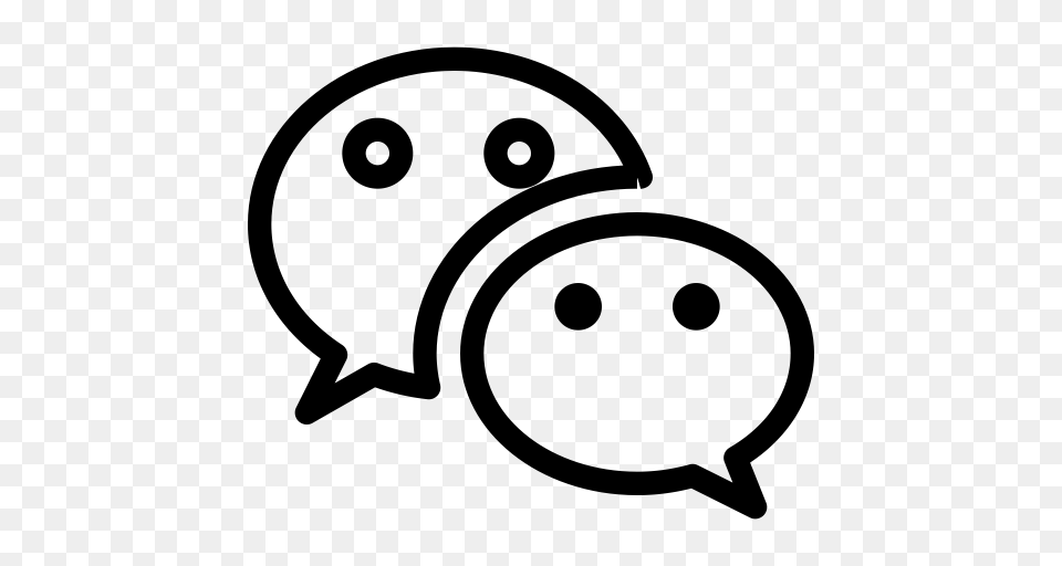 Chat Communication Line Icon Social Talk Wechat Icon, Gray Png