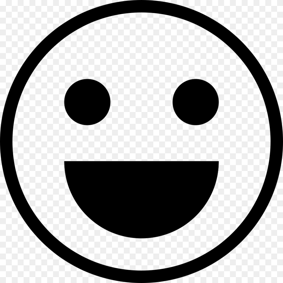 Chat Emoji Smile Emoji Icon, Stencil Free Transparent Png