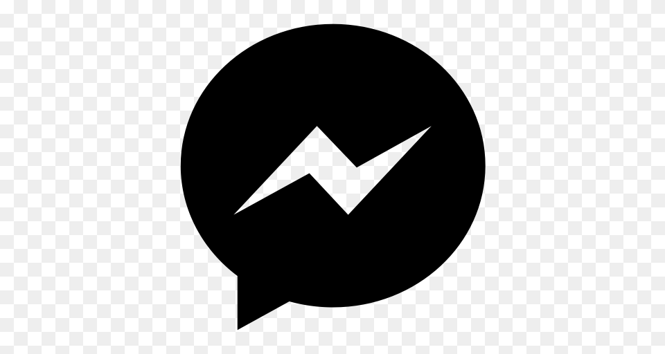 Chat Facebook Messenger Icon, Gray Free Png